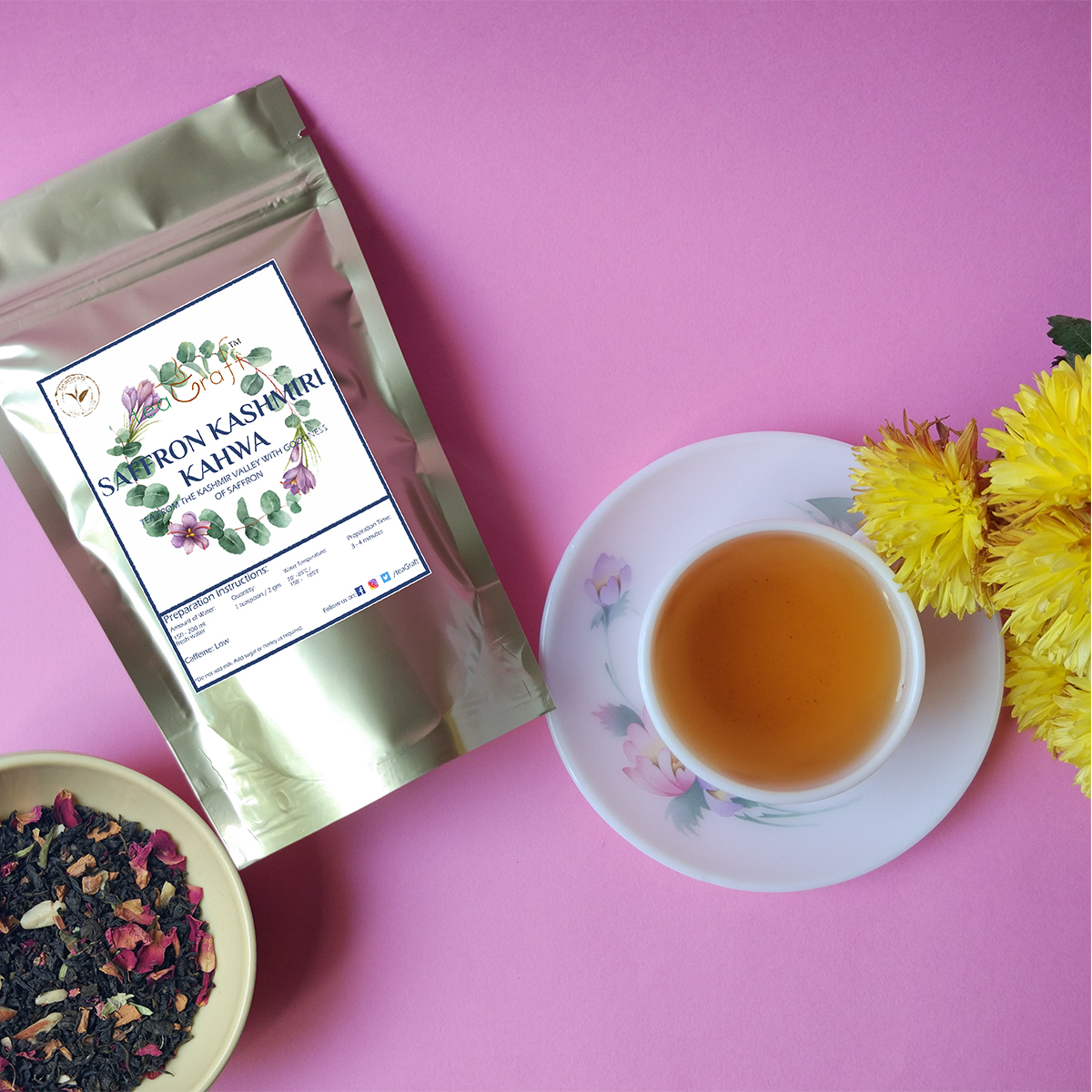 Buy Saffron Kashmiri Kahwa Online | teaGraft